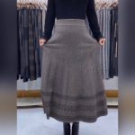 خرید دامن بافت گلدوخت شده - تصویر 5