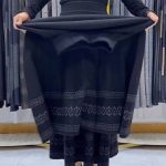 خرید دامن بافت گلدوخت شده - تصویر 3