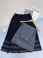 خرید دامن بافت گلدوخت شده - تصویر 8