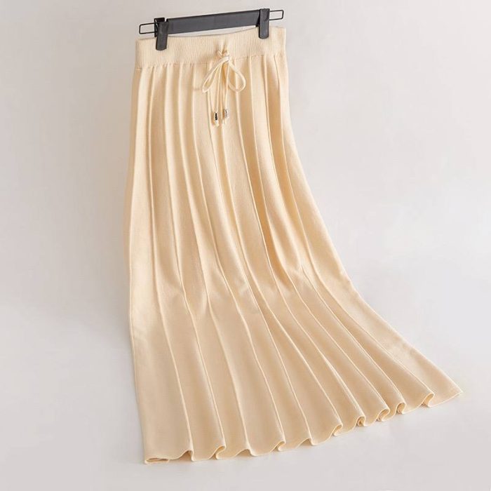 خرید دامن بافت زمستانه بلند - تصویر 7