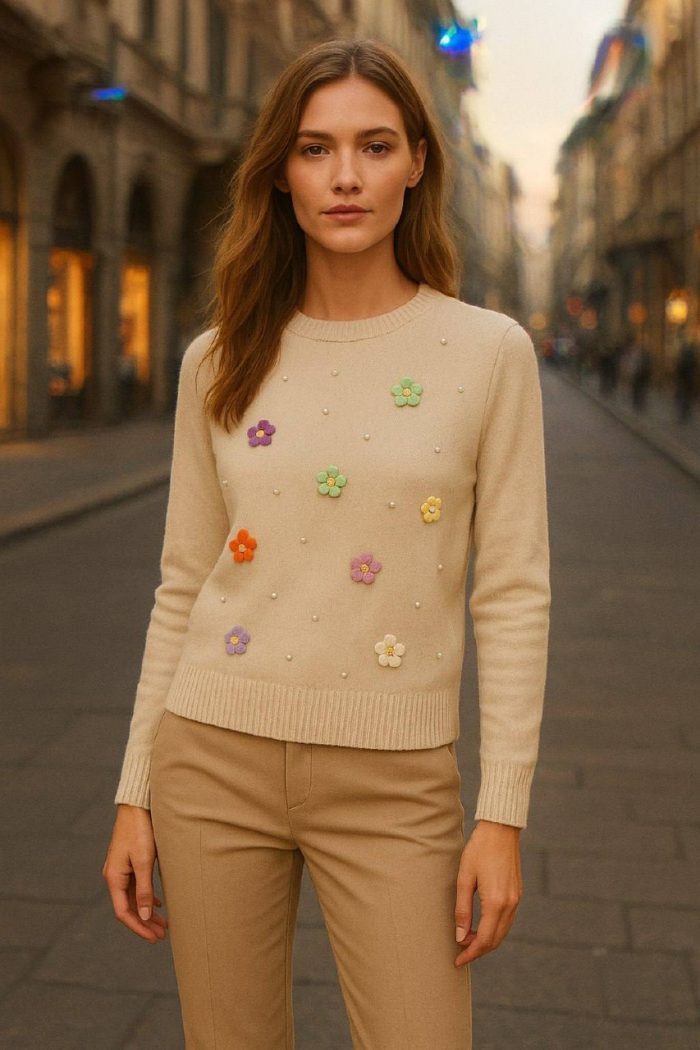 خرید شومیز گل‌ برجسته فانتزی - تصویر 2