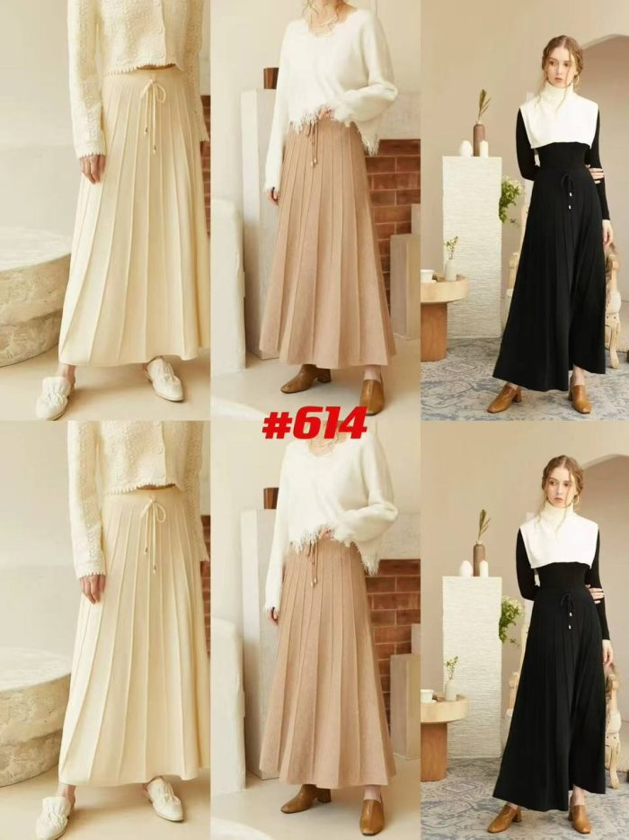 خرید دامن بافت زمستانه بلند - تصویر 8