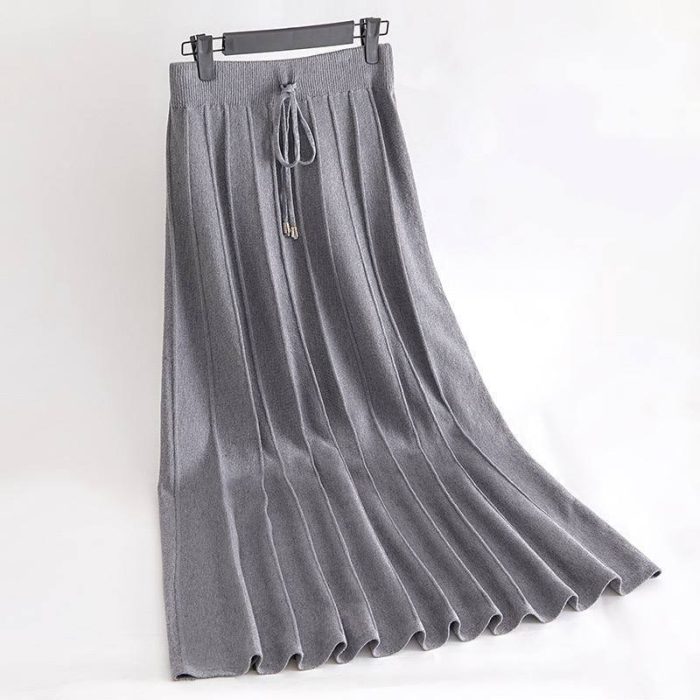 خرید دامن بافت زمستانه بلند - تصویر 6